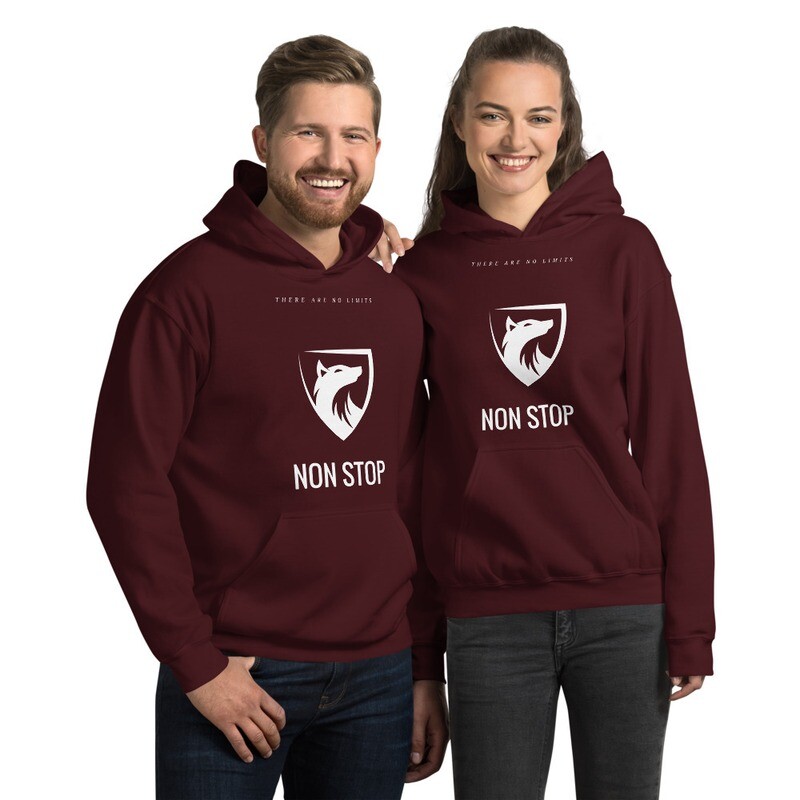 Sudadera NON STOP con capucha UNISEX (Gama oscura)