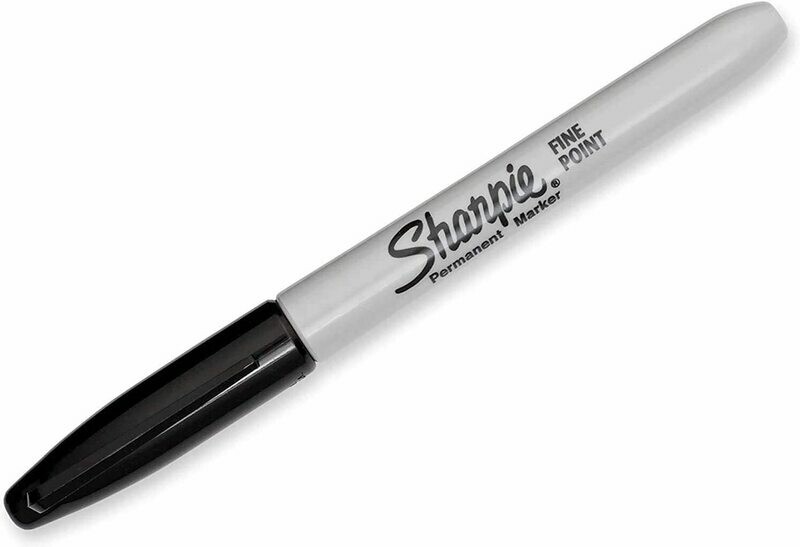 Permanent Markers, Fine Point, Black