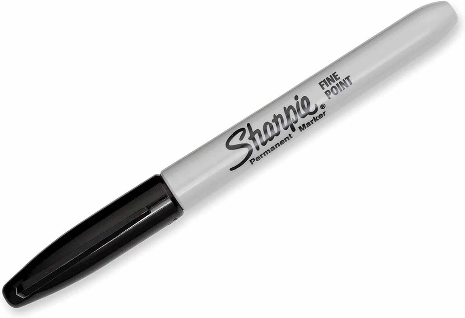 Permanent Markers, Fine Point, Black, 36 Count