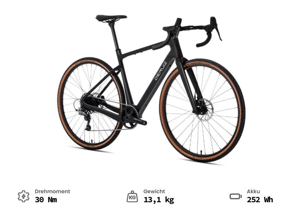 Santa Maria E-Gravel Obsidian Black Carbon Rahmen