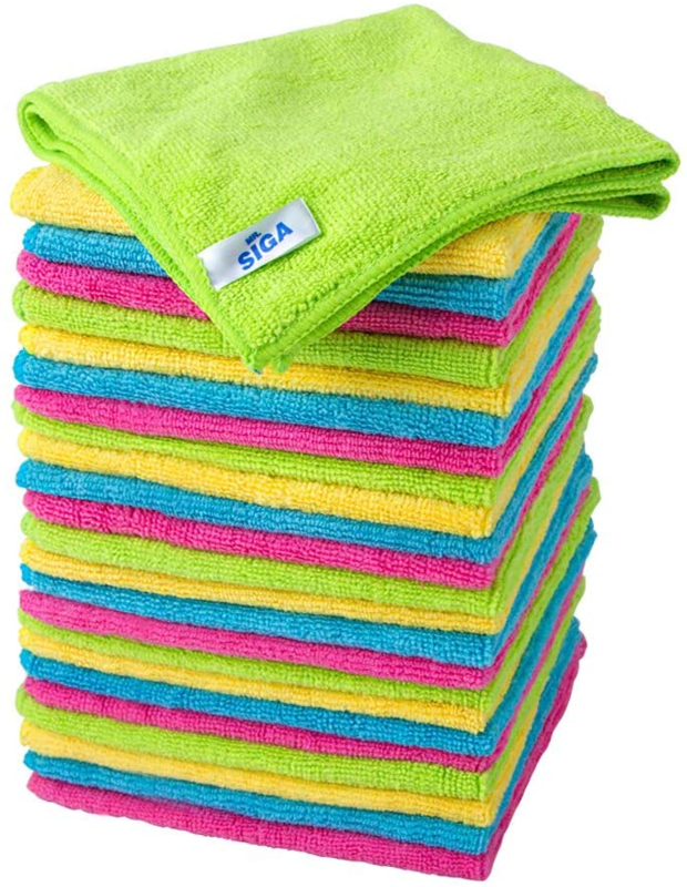 Microfiber Cleaning Cloth, Pack of 24, Size:12.6&quot; x 12.6&quot;