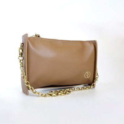 CINDY Camel Retro Rectangle Sling Bag / Shoulder Bag - I3 CINDY Camel Retro Rectangle Sling Bag / Shoulder Bag - I3
