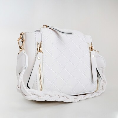 CINDY White Crossbody Sling Bag / Shoulder Bag - G3 CINDY White Crossbody Sling Bag / Shoulder Bag - G3