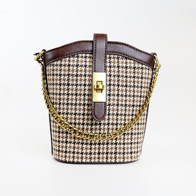 CINDY Coffee Vintage Bucket Sling Bag - E3 CINDY Coffee Vintage Bucket Sling Bag - E3