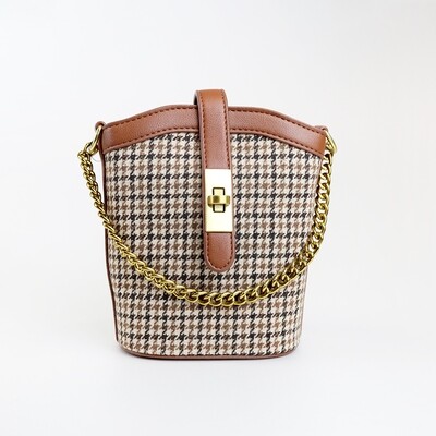 CINDY Brown Vintage Bucket Sling Bag - E2 CINDY Brown Vintage Bucket Sling Bag - E2