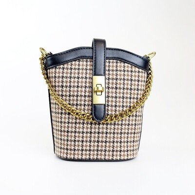 CINDY Black Vintage Bucket Sling Bag - E1 CINDY Black Vintage Bucket Sling Bag - E1