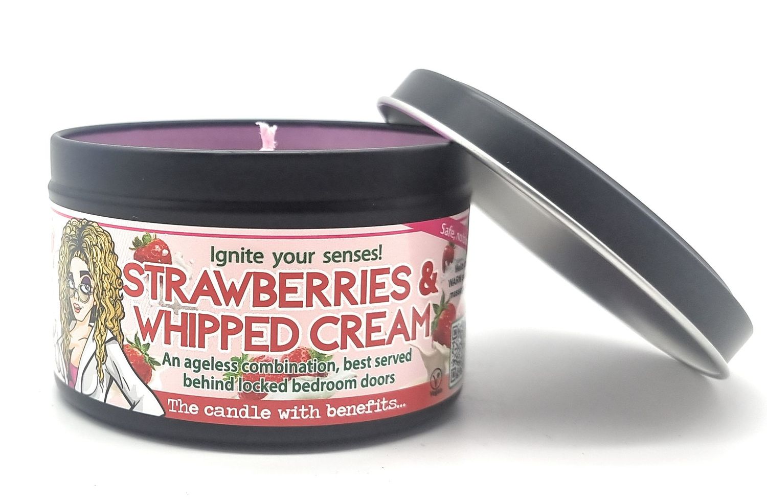 Tantra Sensual Massage Candle | Strawberries & Whipped Cream