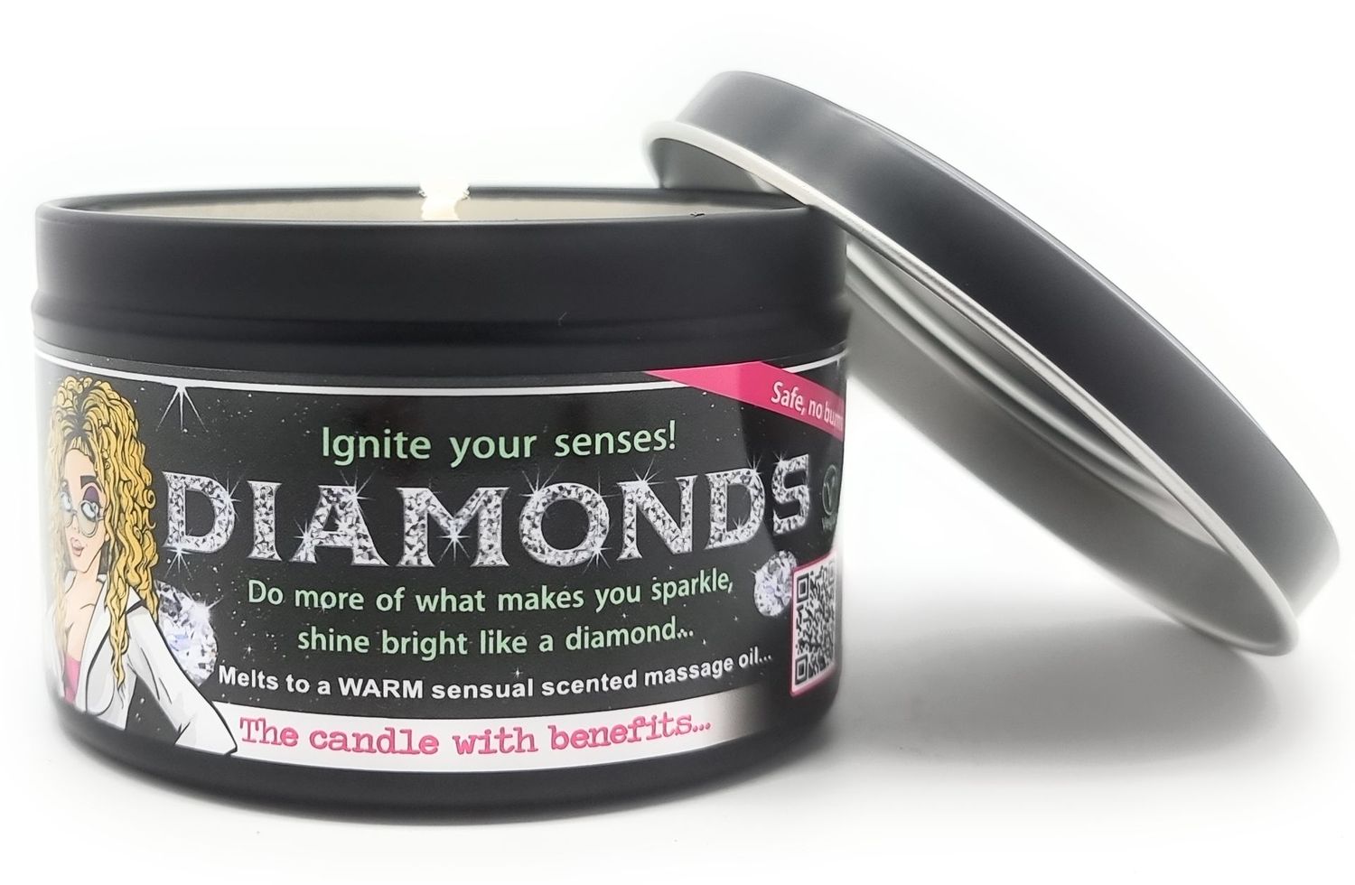 Tantra Sensual Massage Candle | Diamonds