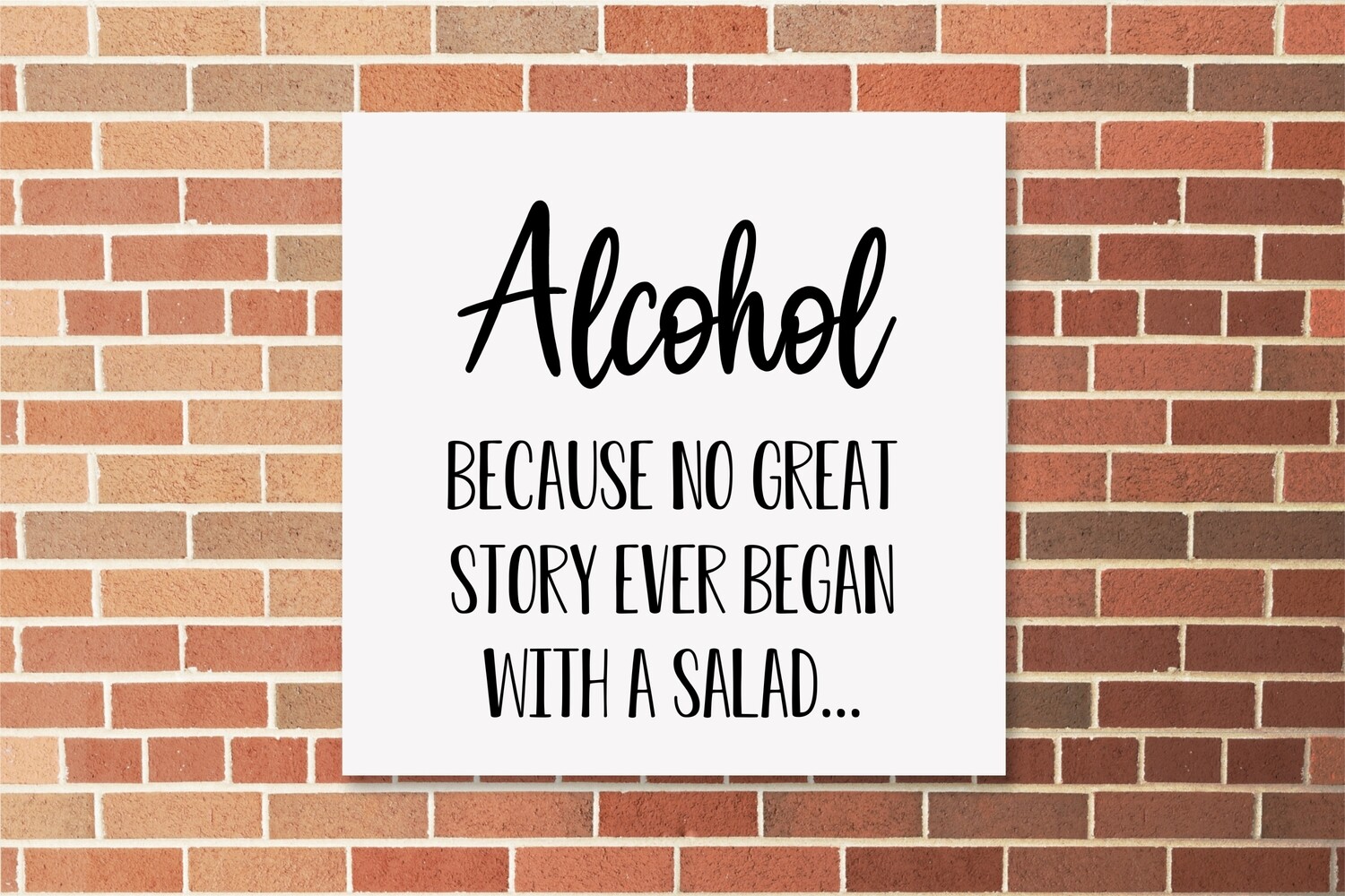 Alcohol, Material: Canvas, Size: 8x8 inches