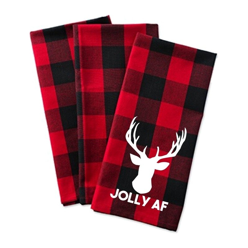 Jolly AF tea towel