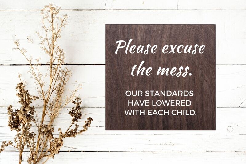 Please excuse the mess, standards