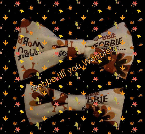 Gobble Till You Wobble Bow Tie