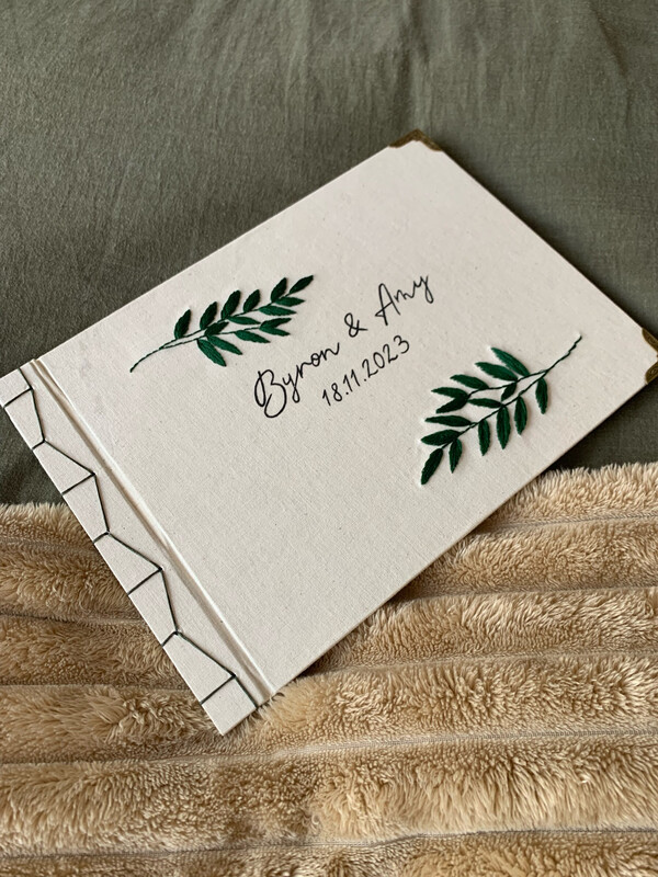 Hand Embroidered Minimalistic Journal