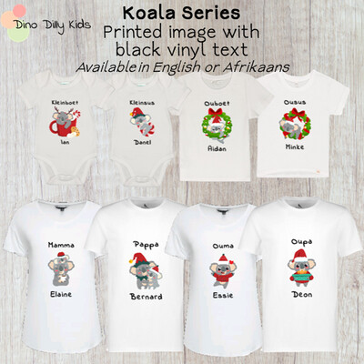 Koala/Llama Christmas shirts