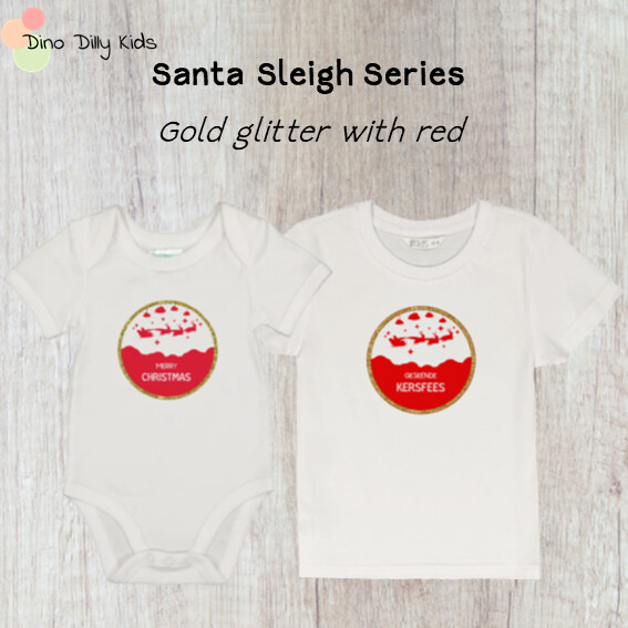 Santa Sleigh Christmas shirts (starting from R90)