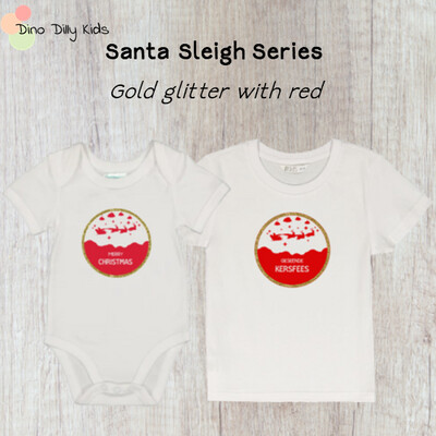 Santa Sleigh Christmas shirts