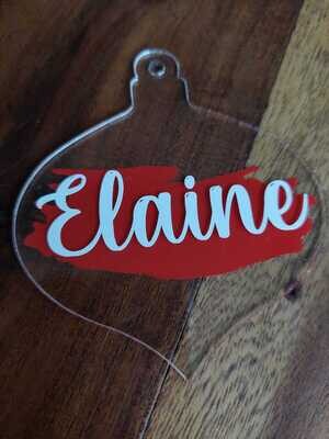 Personalised Christmas Baubles and Tree Decorations