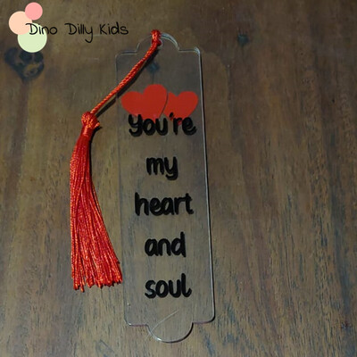 Valentine&#39;s Day Bookmark - Heart &amp; Soul
