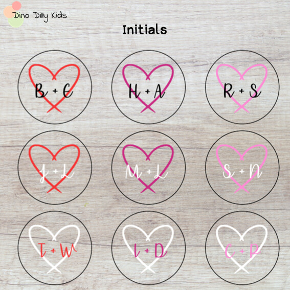Valentine's Day Coaster - Initials