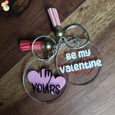 Valentine&#39;s Day Phrases Keychains