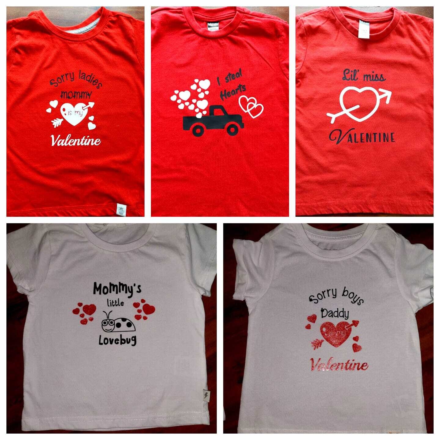 Valentine&#39;s Day shirts and bodyvests