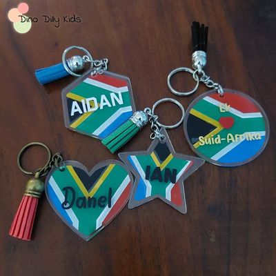 Keychains - South African Flag