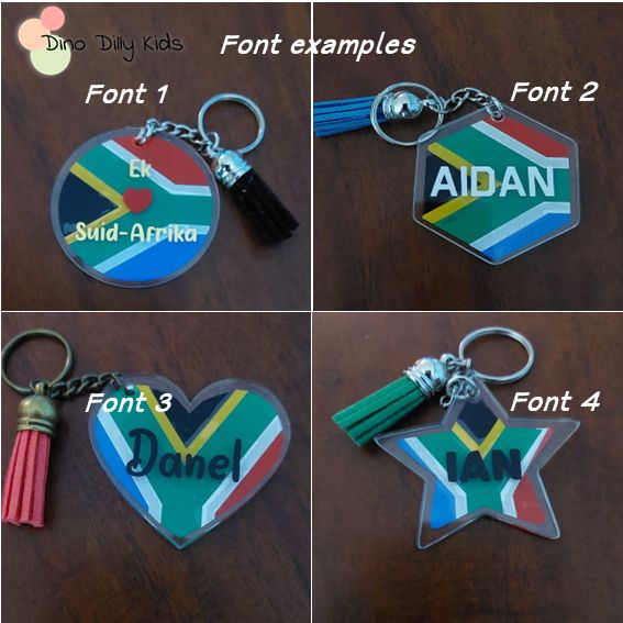 Keychains - South African Flag