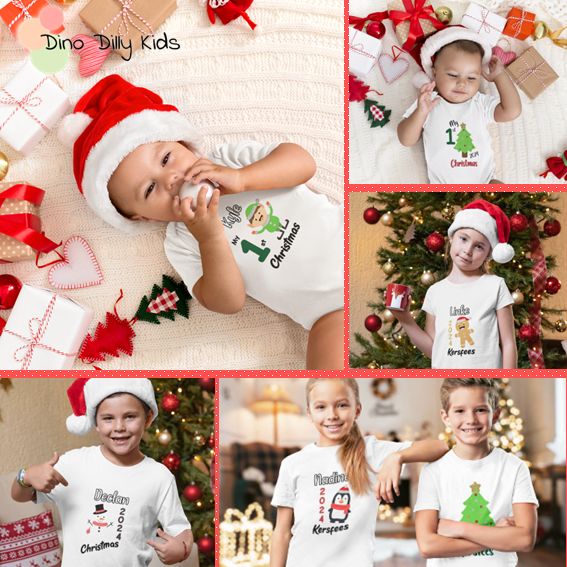 My 1st Christmas &amp; Christmas Character shirts (starting from R100)