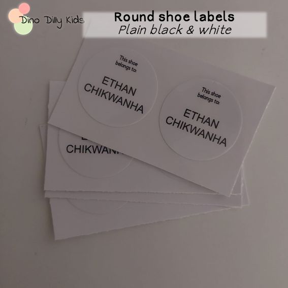 Waterproof Shoe Labels (starting from R50)
