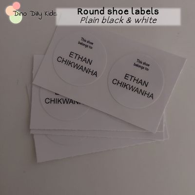Waterproof Shoe Labels (starting from R50)
