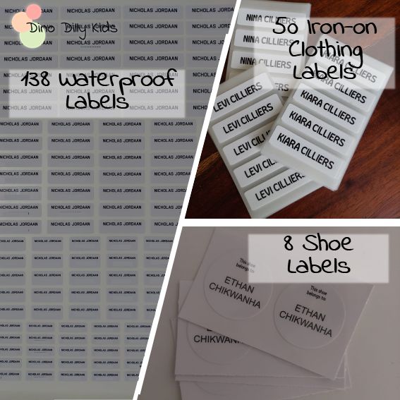 Back-to-School Labels - Pre-School Combos