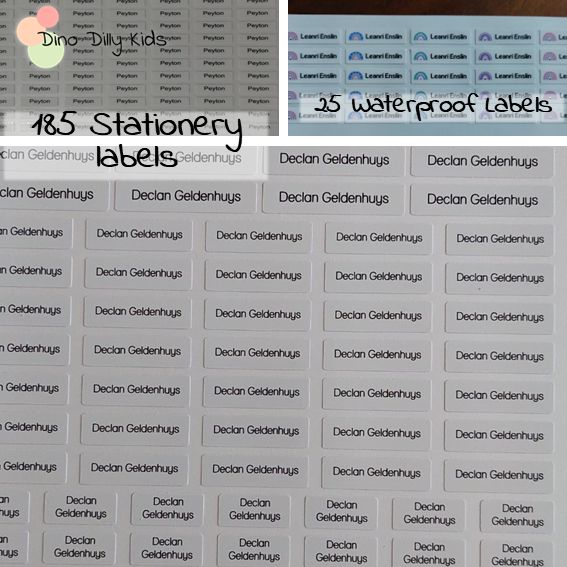 Back-to-School Labels - Mega Stationery Combos