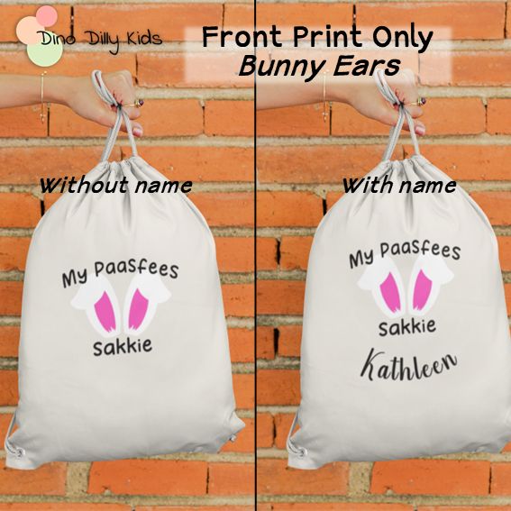 Easter Egg Hunt Bags - Bunny Ears and Tail  starting from