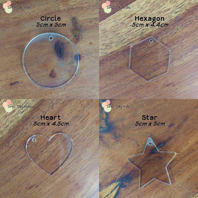 Keychains - Shaped Background Designs