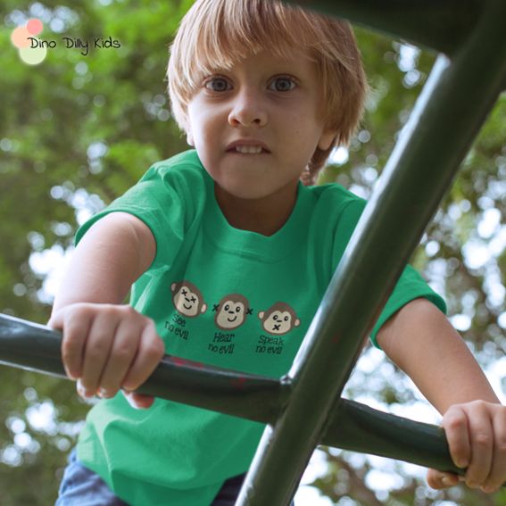 Boy Shirt - Three Monkeys
