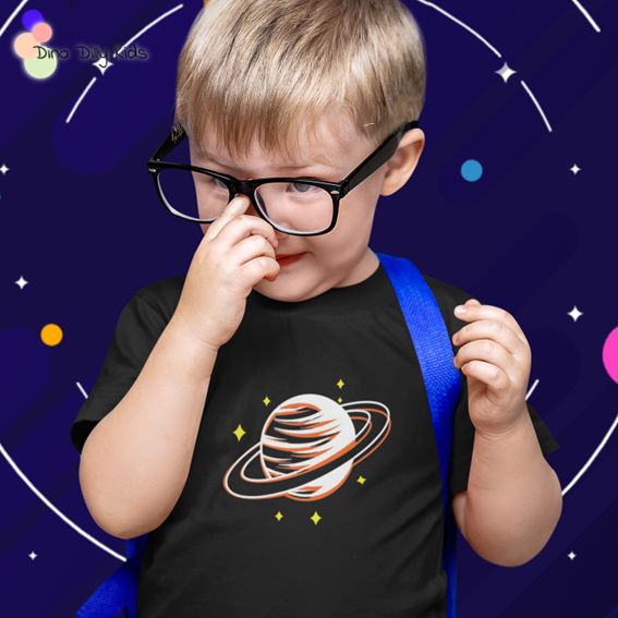 Boy Shirt - Saturn with Stars