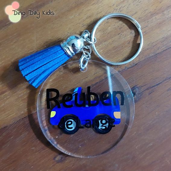 School Bag Tags/Keychains - Car Themes