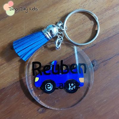 School Bag Tags/Keychains - Car Themes