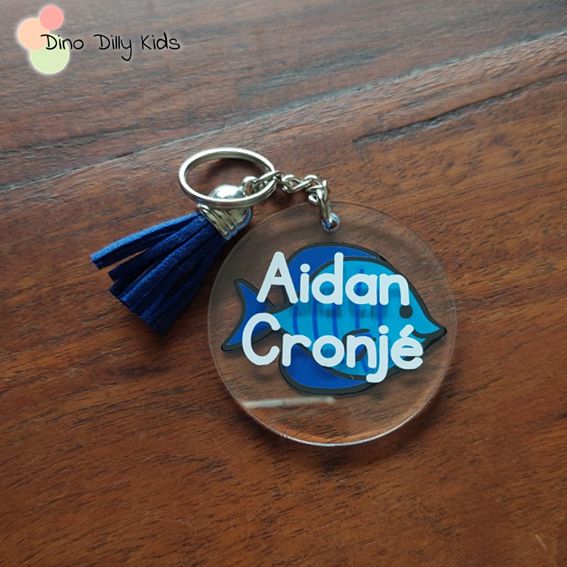 School Bag Tags/Keychains - Fish Themes