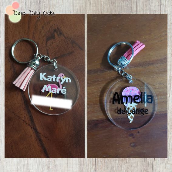 School Bag Tags/Keychains - Tropical Themes