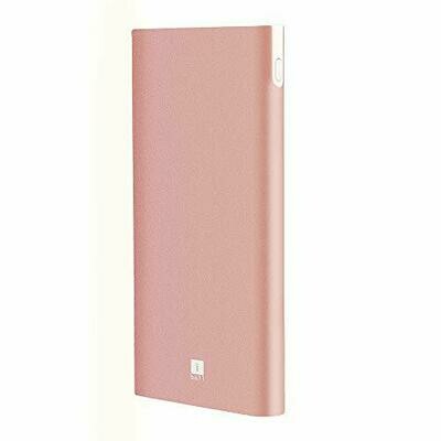 iBall Portable Power Bank, iB-10000M QCPD, Dual USB Output, Rose Gold