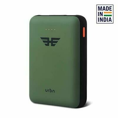 URBN 10000 mAh Li-Polymer Ultra Compact Power Bank with 12W Fast Charge (Camo)