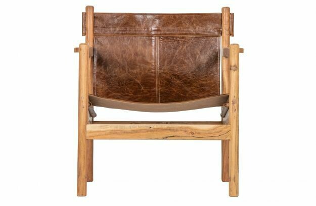 CHILL ARMCHAIR LEATHER BROWN