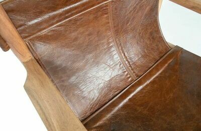 CHILL ARMCHAIR LEATHER BROWN