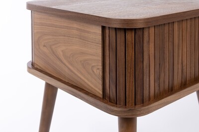 BARBIER SIDE TABLE WALNUT