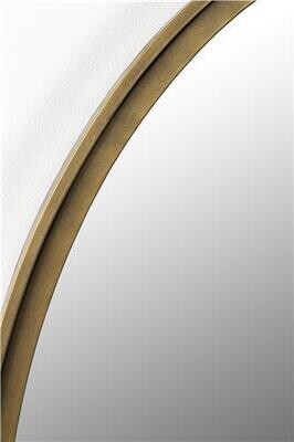 MIRROR MATZ OVAL L ANTIQUE BRASS