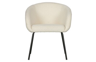 NOELLE DINING CHAIR BOUCLE OFF WHITE