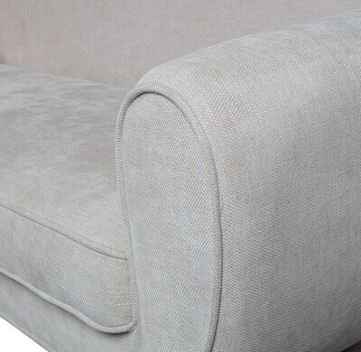 BODI 2-SEATER SOFA WITH ROUND LEGS NATUREL