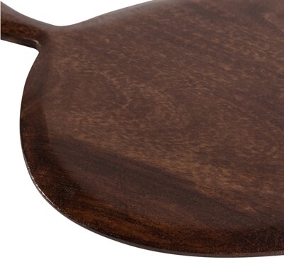 CREST SERVING PLATE WALNUT