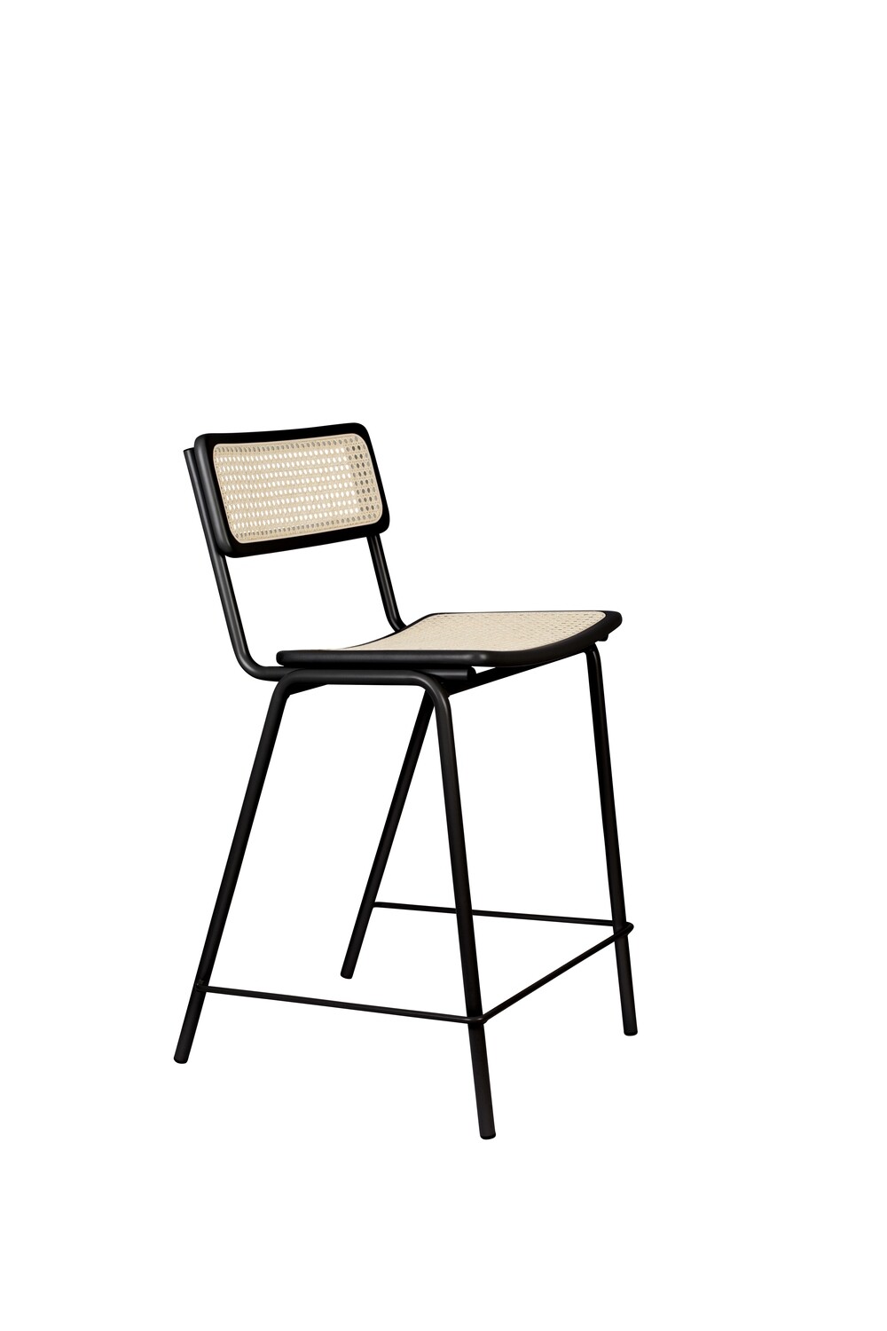 JORT COUNTER STOOL, COLORS: BLACK / NATURAL